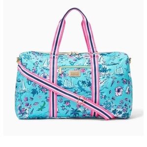 NWT Lilly Pulitzer Overnight Bag Amalfi Blue